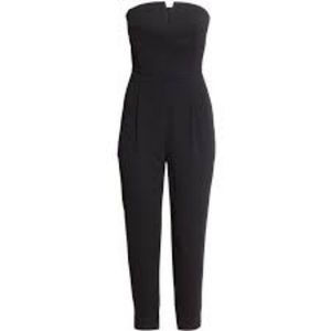 H & M CONSCIOUS BLACK STRAPLESS ROMPER
